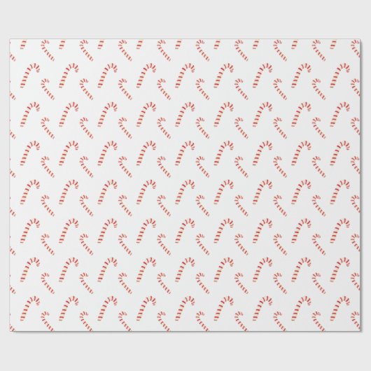 Candy Canes Pattern Cadeaupapier (Vlak)