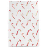 Candy Canes Pattern Medium Cadeauzakje (Voorkant)