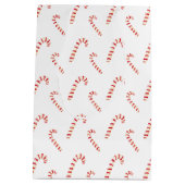 Candy Canes Pattern Medium Cadeauzakje (Achterkant)
