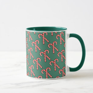 Candy Canes Pattern Mok