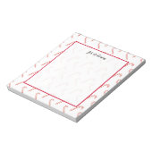Candy Canes Pattern Notitieblok (Linkerzijde)
