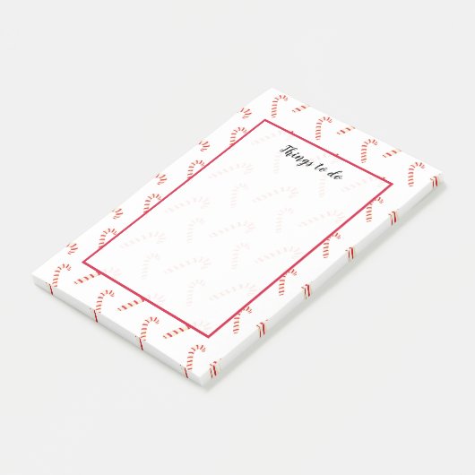 Candy Canes Pattern Post-it® Notes (Schuin)