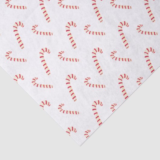 Candy Canes Pattern Tissuepapier (Detail)