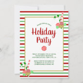 Candy Canes pepermunt strepen Schattige feestje Kaart (Voorkant)