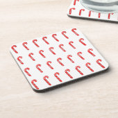 Candy Canes Plastic, set van 6, Beverage Coasters Bier Onderzetter (Linkerzijde)