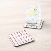 Candy Canes Plastic, set van 6, Beverage Coasters Bier Onderzetter (Rechterzijde)