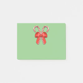 Candy Canes Red Bow Post-it® Notes