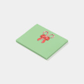 Candy Canes Red Bow Post-it® Notes (Schuin)