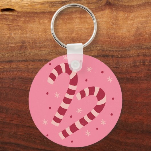 Candy canes sleutelhanger (Achterkant)
