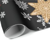Candy Canes Snowflakes Gingerbrood Cookies Cadeaupapier (Rol Hoek)