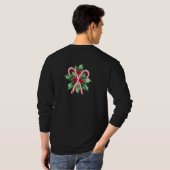 Candy canes t-shirt (Achterkant volledig)