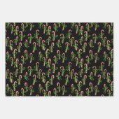 Candy Canes Trucks Xmas Holiday Inpakpapier Vel (Voorkant 2)