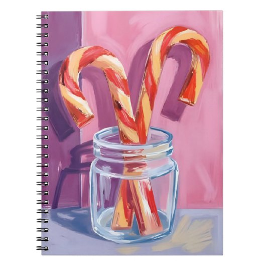 Candy Canes | Vintage Christmas Notitieboek (Voorkant)