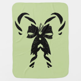 Candy Canes with Pine Needles & Bow Inbakerdoek