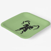 Candy Canes with Pine Needles & Bow Papieren Bordje (Gebogen)