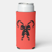 Candy Canes with Pine Needles & Bow Seltzer Blikjeskoeler (Seltzer Achterkant)