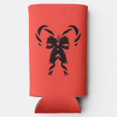 Candy Canes with Pine Needles & Bow Seltzer Blikjeskoeler (Achterkant)