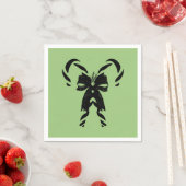 Candy Canes with Pine Needles & Bow Servet (Insitu)