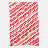 Candy Canes Xmas Rood Wit Vakantie 4Lyn Theedoek (Verticaal)