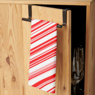 Candy Canes Xmas Rood Wit Vakantie 4Lyn Theedoek