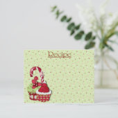 candy canet cupcake recept card briefkaart (Staand voorkant)