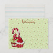 candy canet cupcake recept card briefkaart (Voorkant / Achterkant)