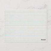 candy canet cupcake recept card briefkaart (Achterkant)