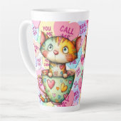 Candy Cat Valentine Latte Mok (Linkerhoek)