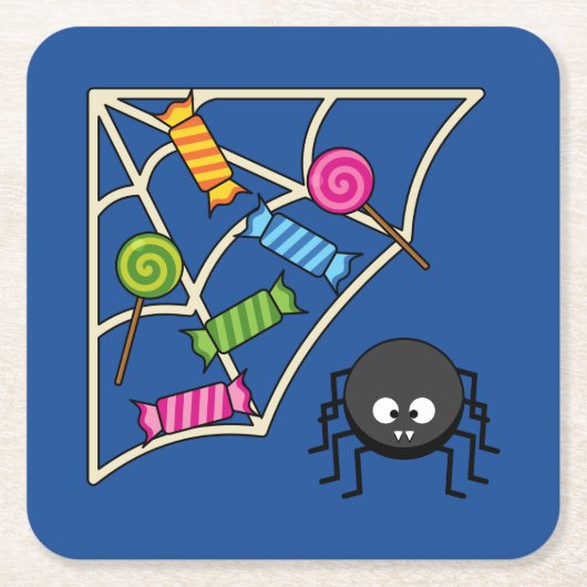 Candy Catcher Spider Kartonnen Onderzetters (Voorkant)