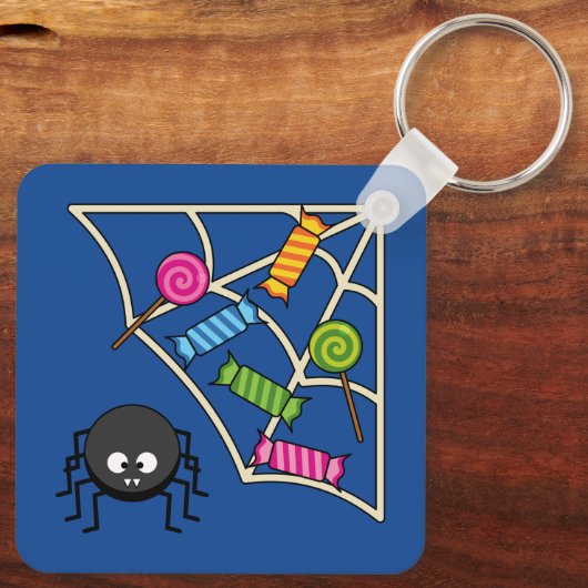 Candy Catcher Spider Sleutelhanger (Achterkant)