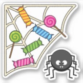 Candy Catcher Spider Sticker (Voorkant)