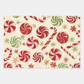 Candy Christmas Sweet Holiday Inpakpapier Vel (Voorkant)