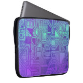 candy circuits - berry blue : electronics Bag Laptop Sleeve (Voorkant Rechts)