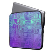 candy circuits - berry blue : electronics Bag Laptop Sleeve (Voorkant Links)