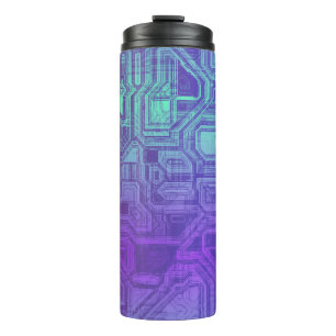 candy circuits - berry blue : elektronica tas thermosbeker
