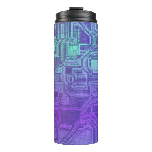 candy circuits - berry blue : elektronica tas thermosbeker (Voorkant)