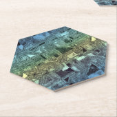 candy circuits - lemon lime : kartonnen onderzetters (Schuin)
