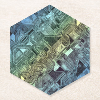 candy circuits - lemon lime : kartonnen onderzetters