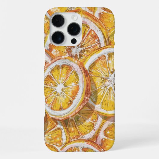 Candy Citrus Swirl  – Fun Retro Citrus Candy  iPhone Hoesje (Achterkant)