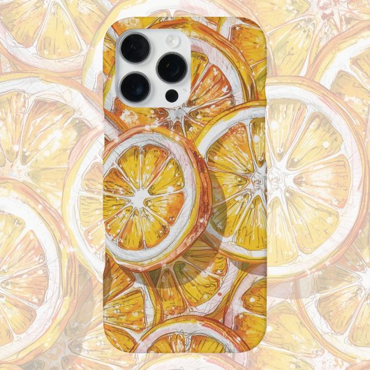 Candy Citrus Swirl – Fun Retro Citrus Candy iPhone Hoesje