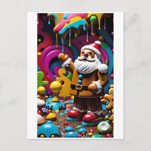Candy Claus van Santa-Land Briefkaart (Voorkant)