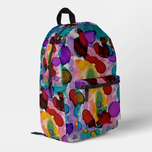 Candy Clown Bedrukte Rugzak (Achterkant Hoek Links)