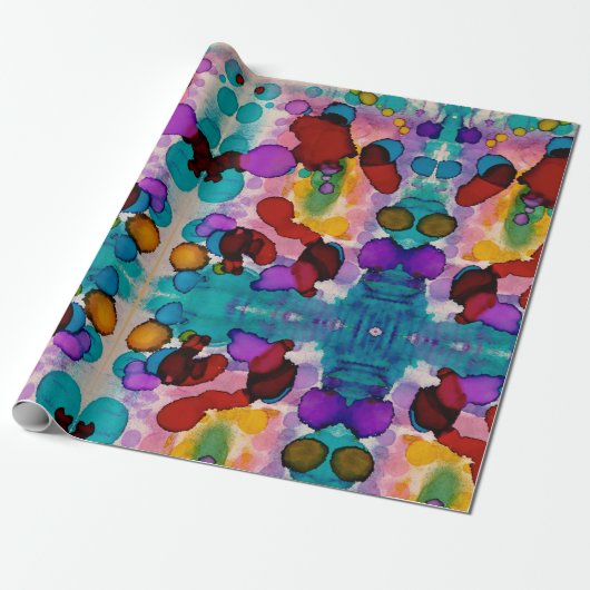 Candy Clown Cadeaupapier (Uitgerold)