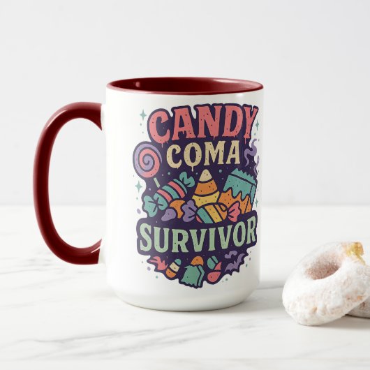 Candy Coma Survivor | Halloween  Mok (Met donut)
