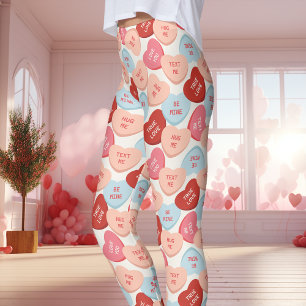 Candy Conversation Hearts Valentijnsdag Leggings