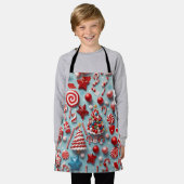 Candy & Cookie Kerstbakplezier Schort (Gedragen)