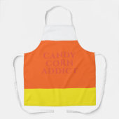 Candy Corn Addict Grappig Halloween Schort (Voorkant)