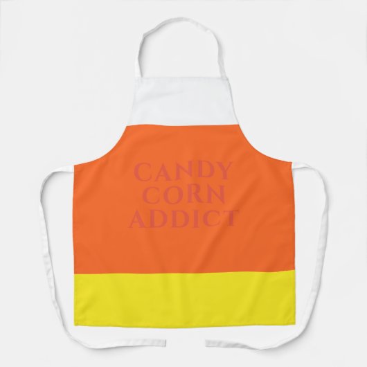Candy Corn Addict Grappig Halloween Schort (Voorkant)