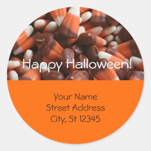 Candy Corn Address Sticker (Voorkant)