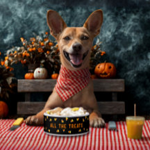 Candy Corn Alle Treats Halloween Dog Bowl
